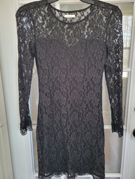 Maurices Dresses & Skirts - Maurices Black Lace Long Sleeve
